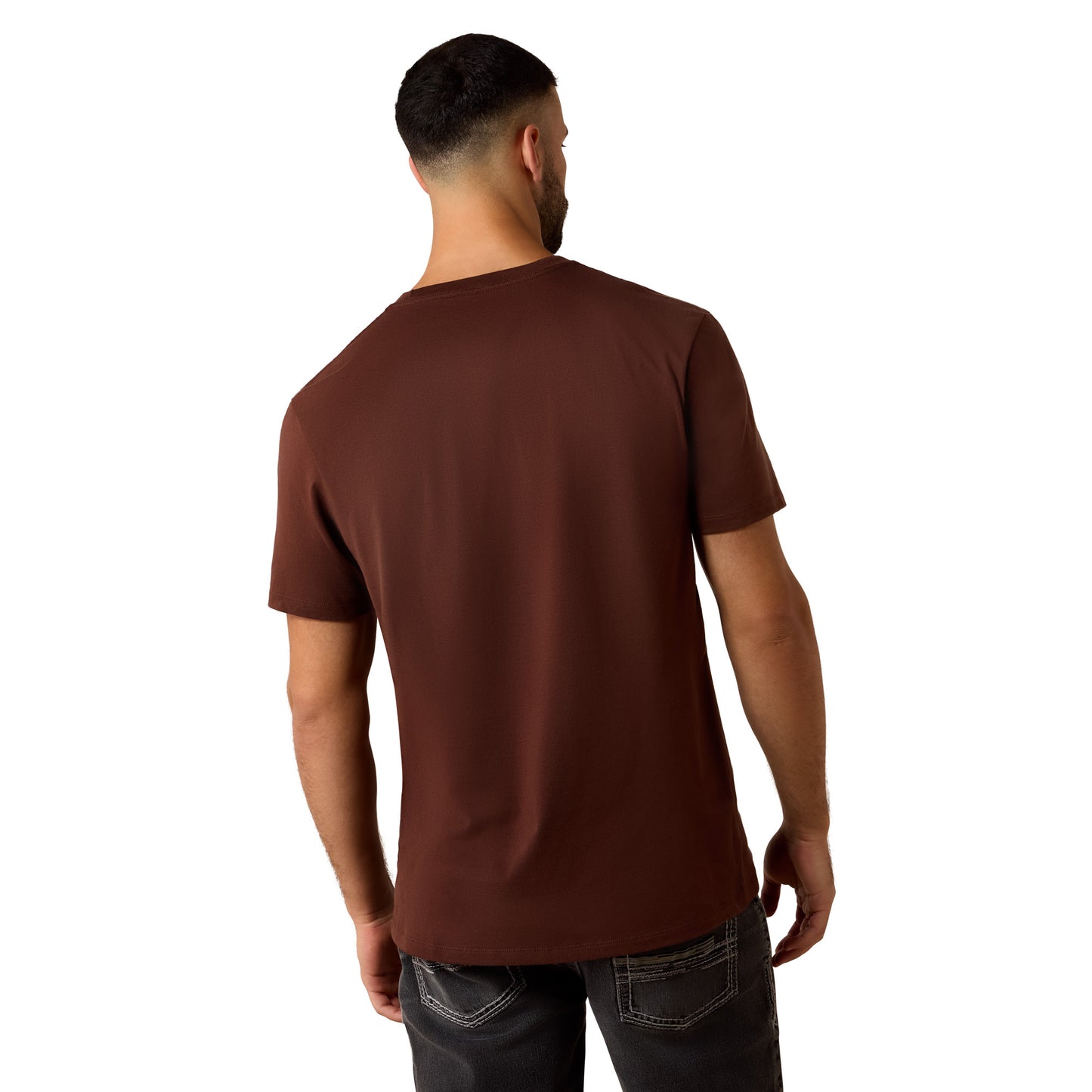 Ariat Men's Desert Skull T-Shirt - Deep Mahogany