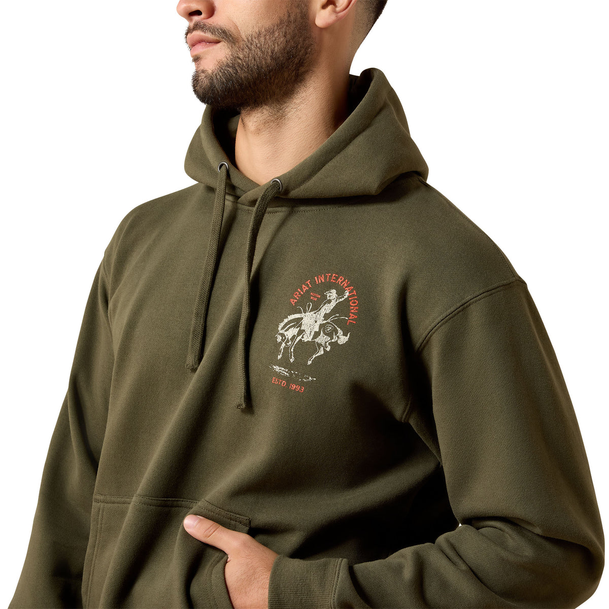 Ariat Men's International Rodeo Hoodie - Grape Leaf