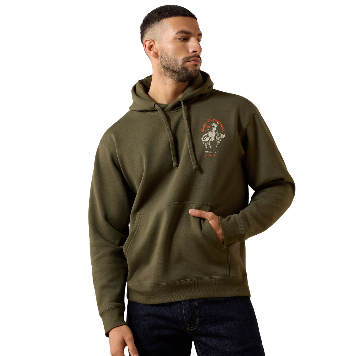 Ariat Men's International Rodeo Hoodie - Grape Leaf