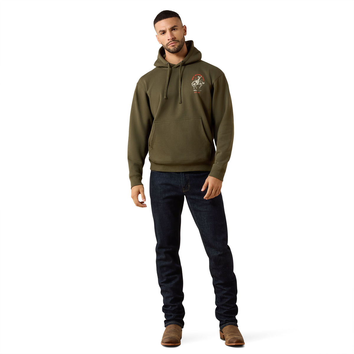 Ariat Men's International Rodeo Hoodie - Grape Leaf