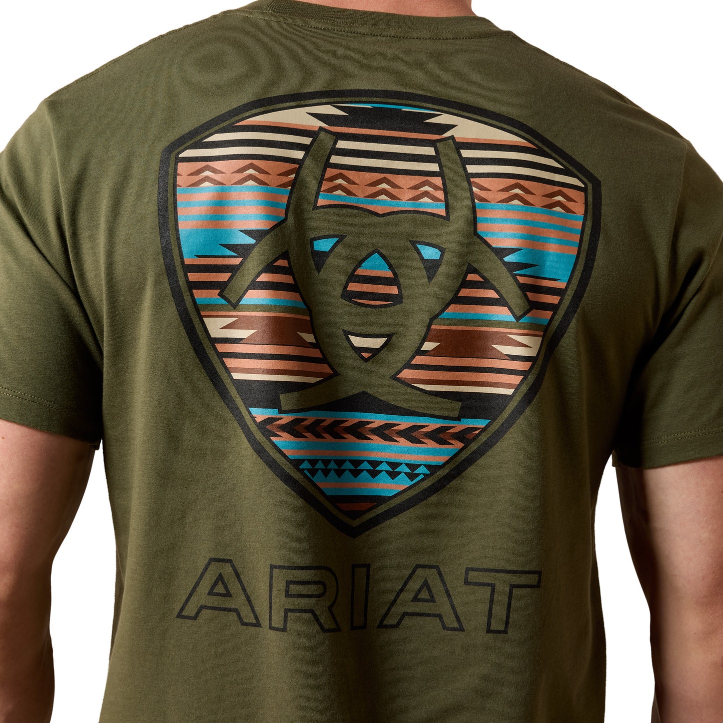 Ariat Men's Rust Serape Shield T-Shirt - Grape Leaf
