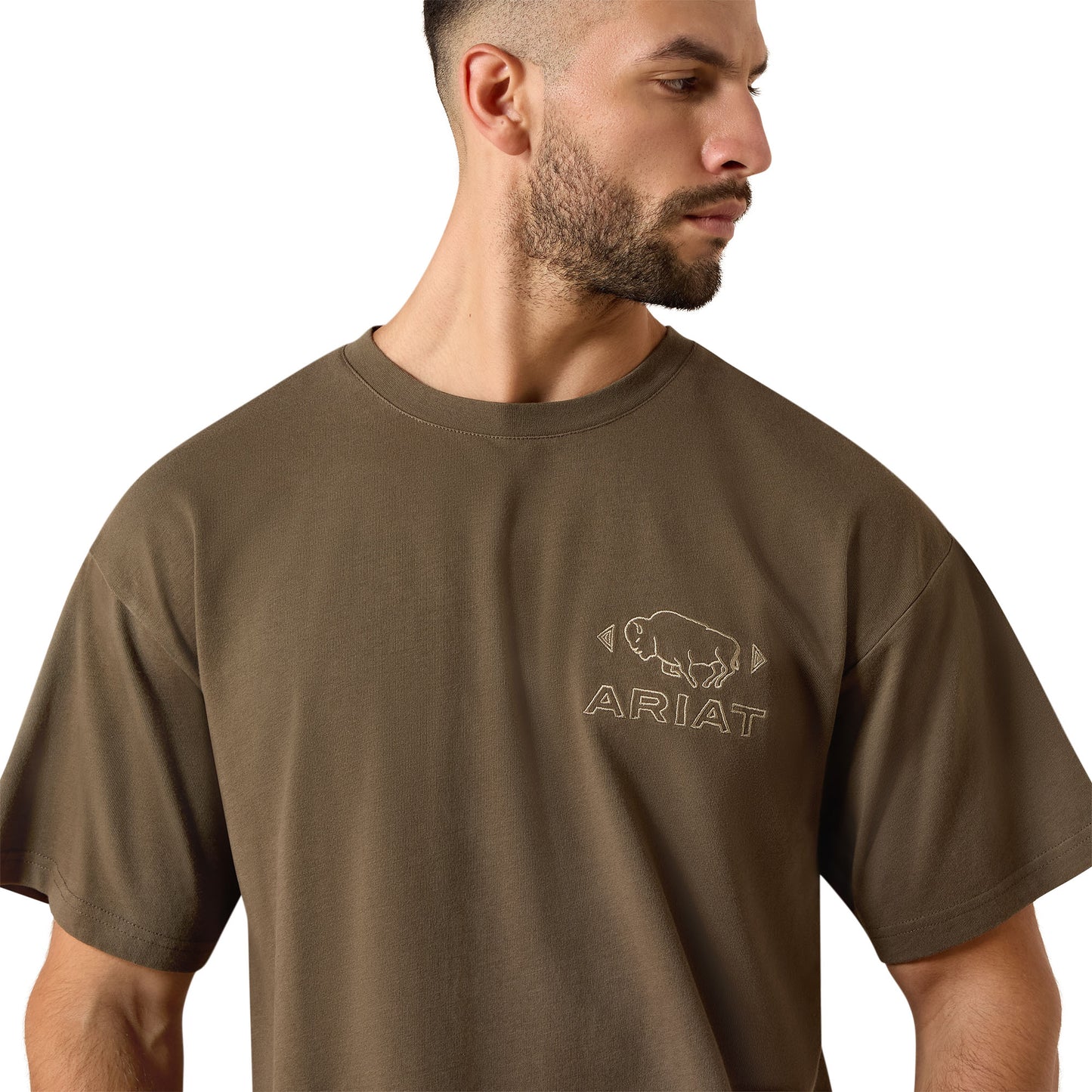 Ariat Men's Buffalo Bandana ToughStock Boxy T-Shirt - Crocodile