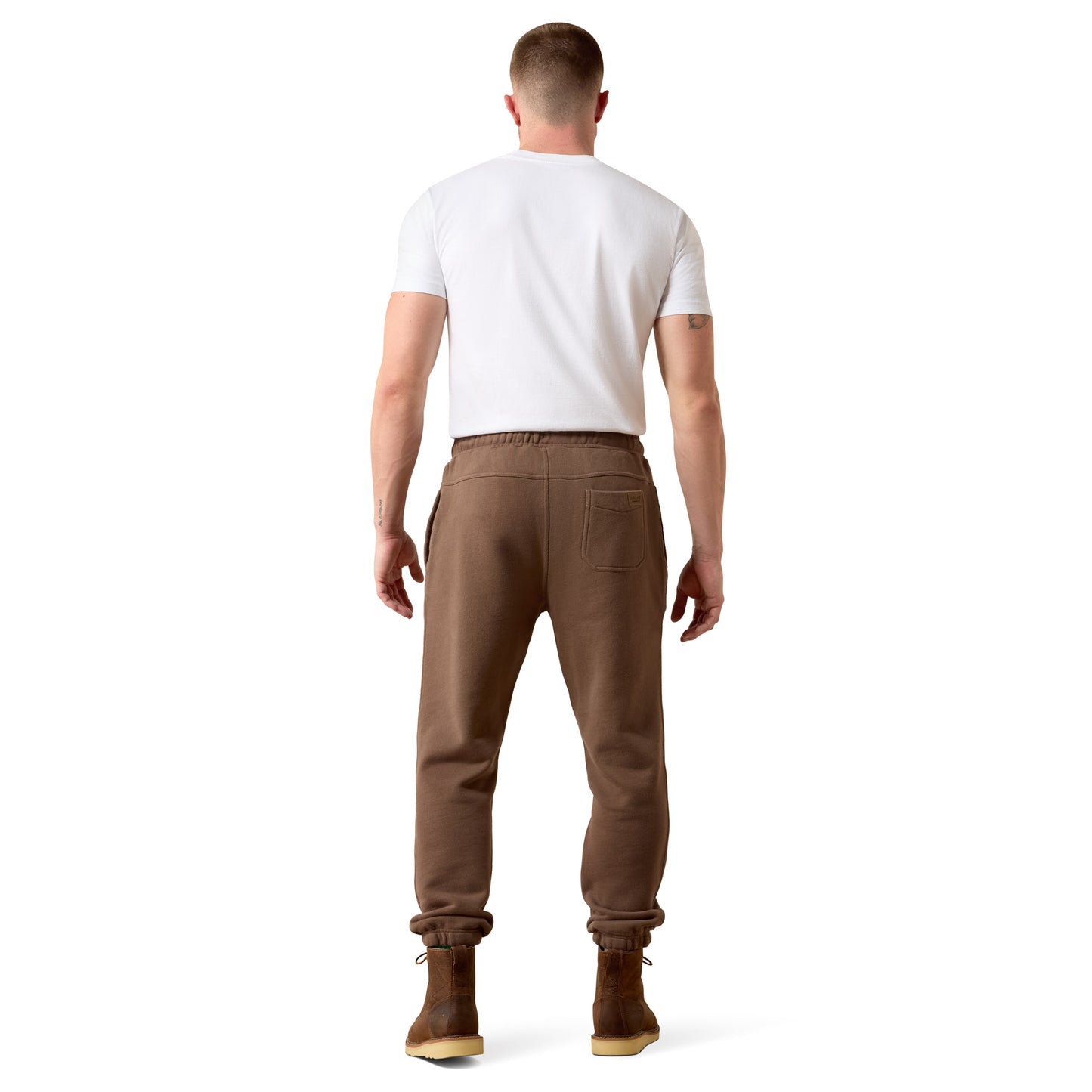 Ariat Men's ToughStock Washed Heavyweight Fleece Joggers - Coffee Quartz