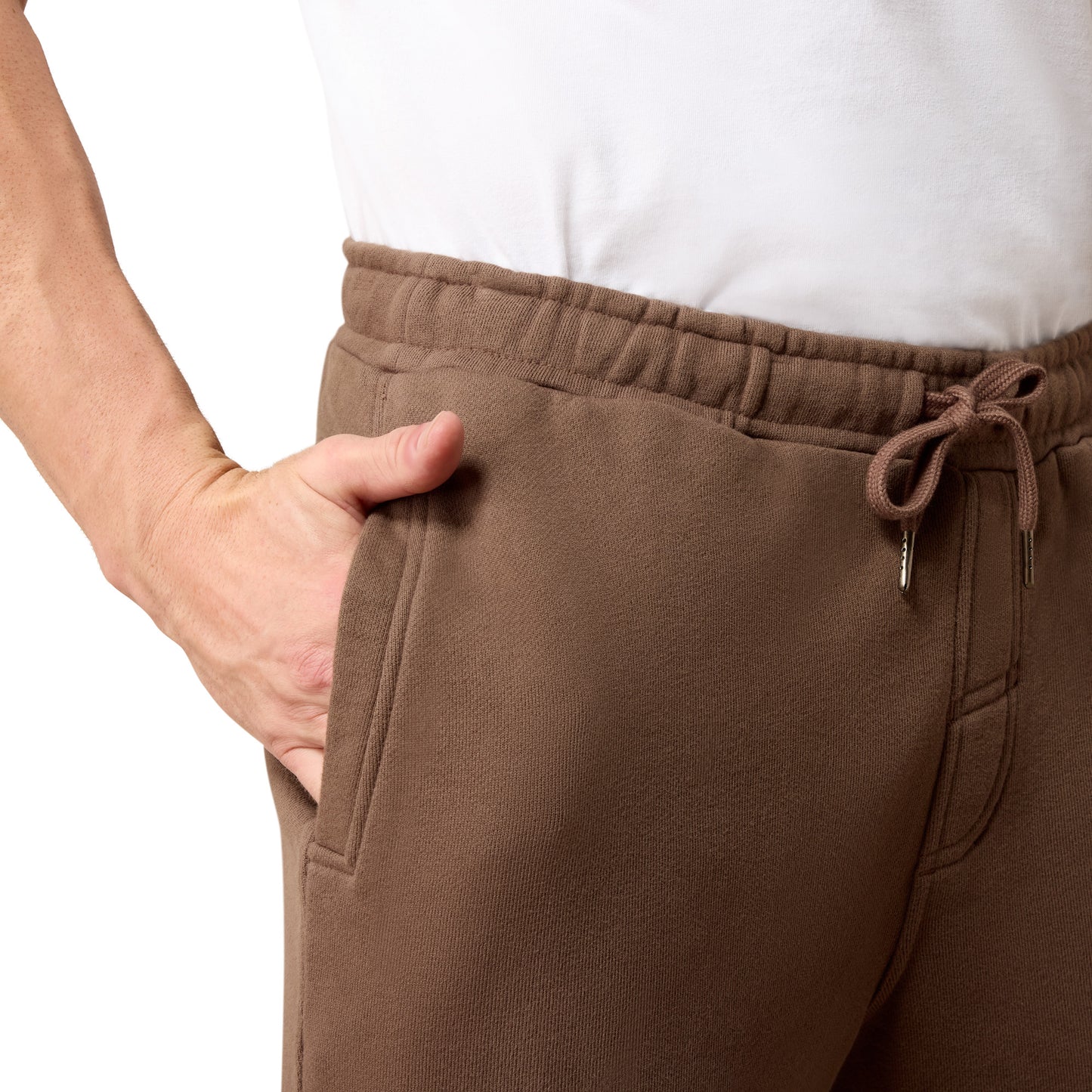 Ariat Men's ToughStock Washed Heavyweight Fleece Joggers - Coffee Quartz