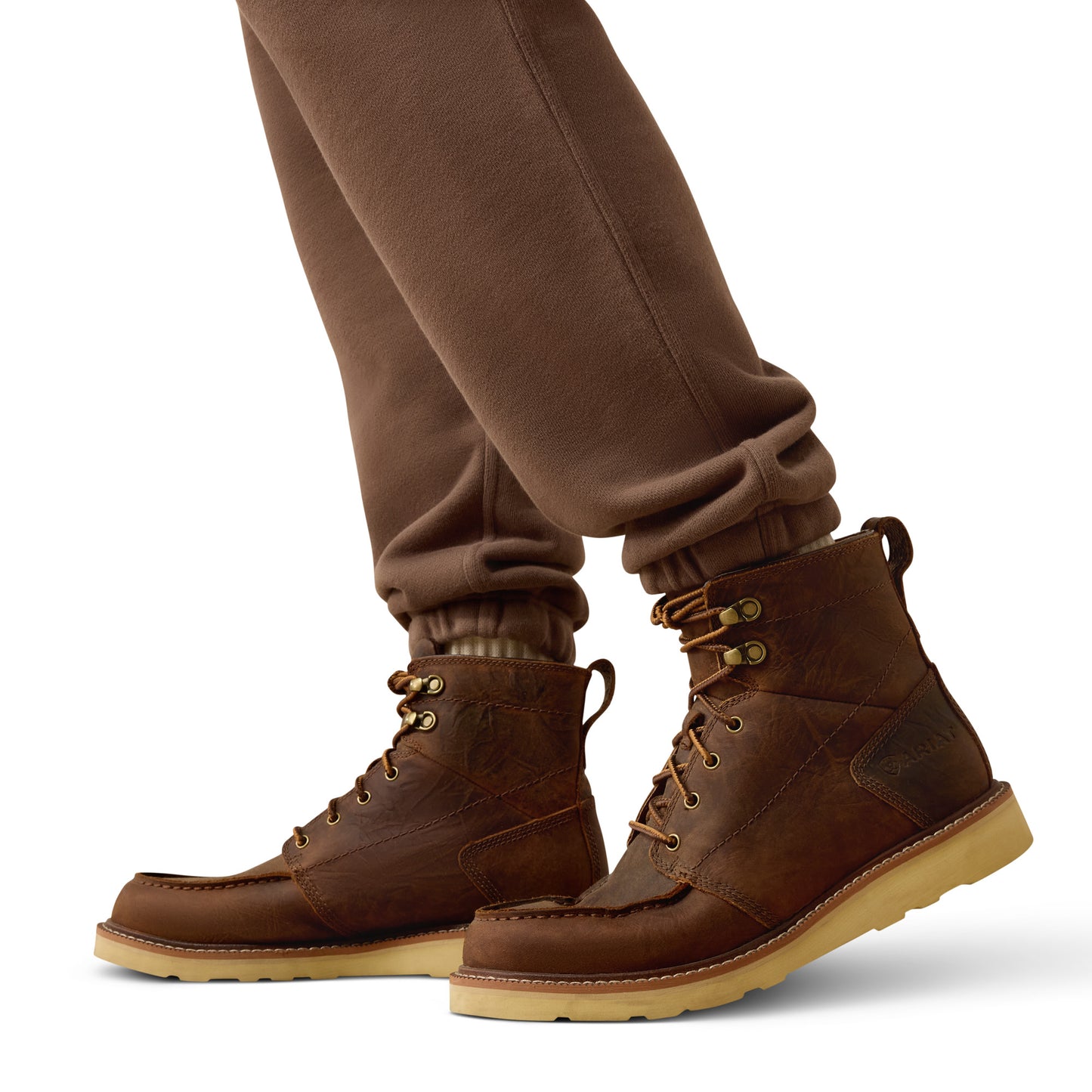 Ariat Men's ToughStock Washed Heavyweight Fleece Joggers - Coffee Quartz