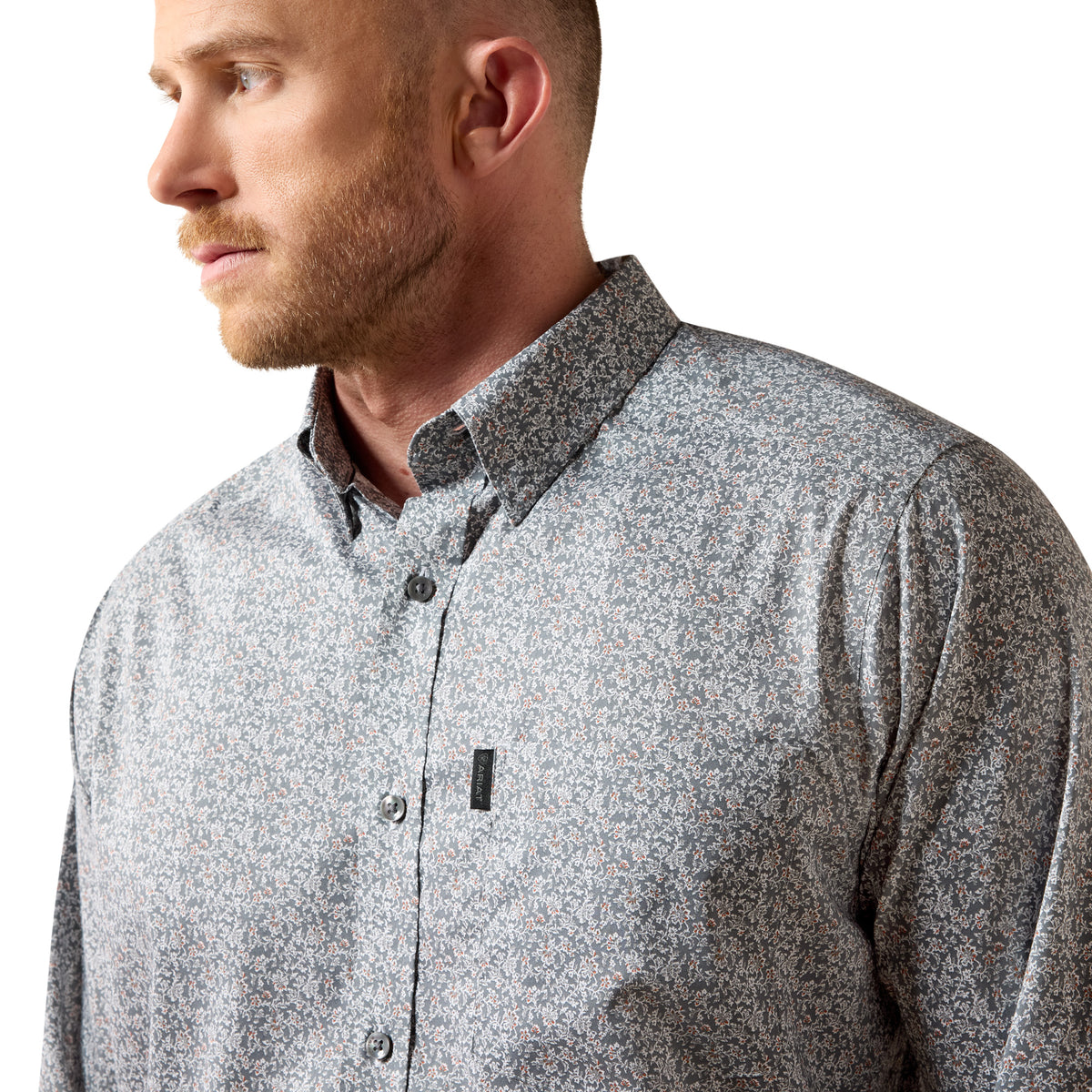 Ariat Men's Everything Classic Fit Shirt - Quiet Shade Vine Print