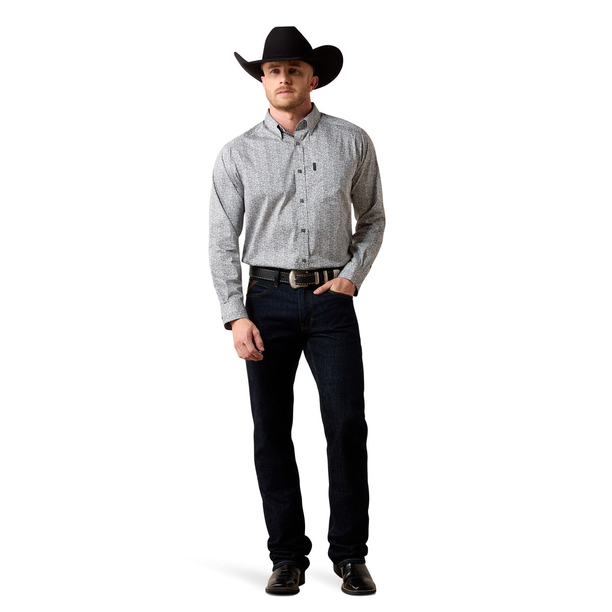 Ariat Men's Everything Classic Fit Shirt - Quiet Shade Vine Print