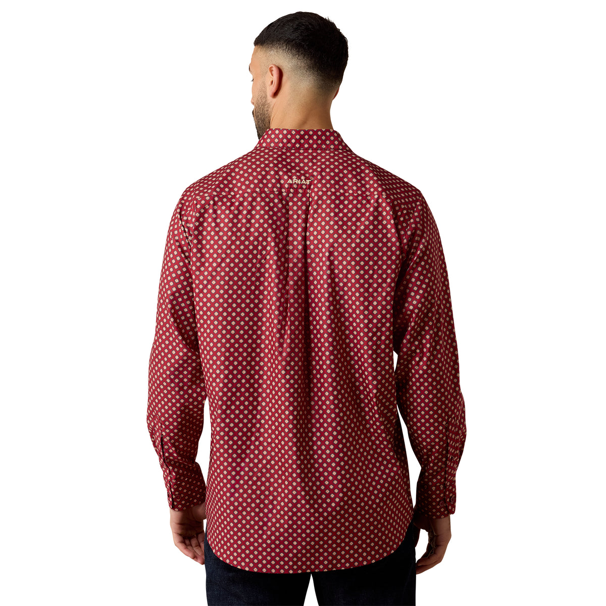 Ariat Men's Everything Classic Fit Shirt - Biking Red Geo Print