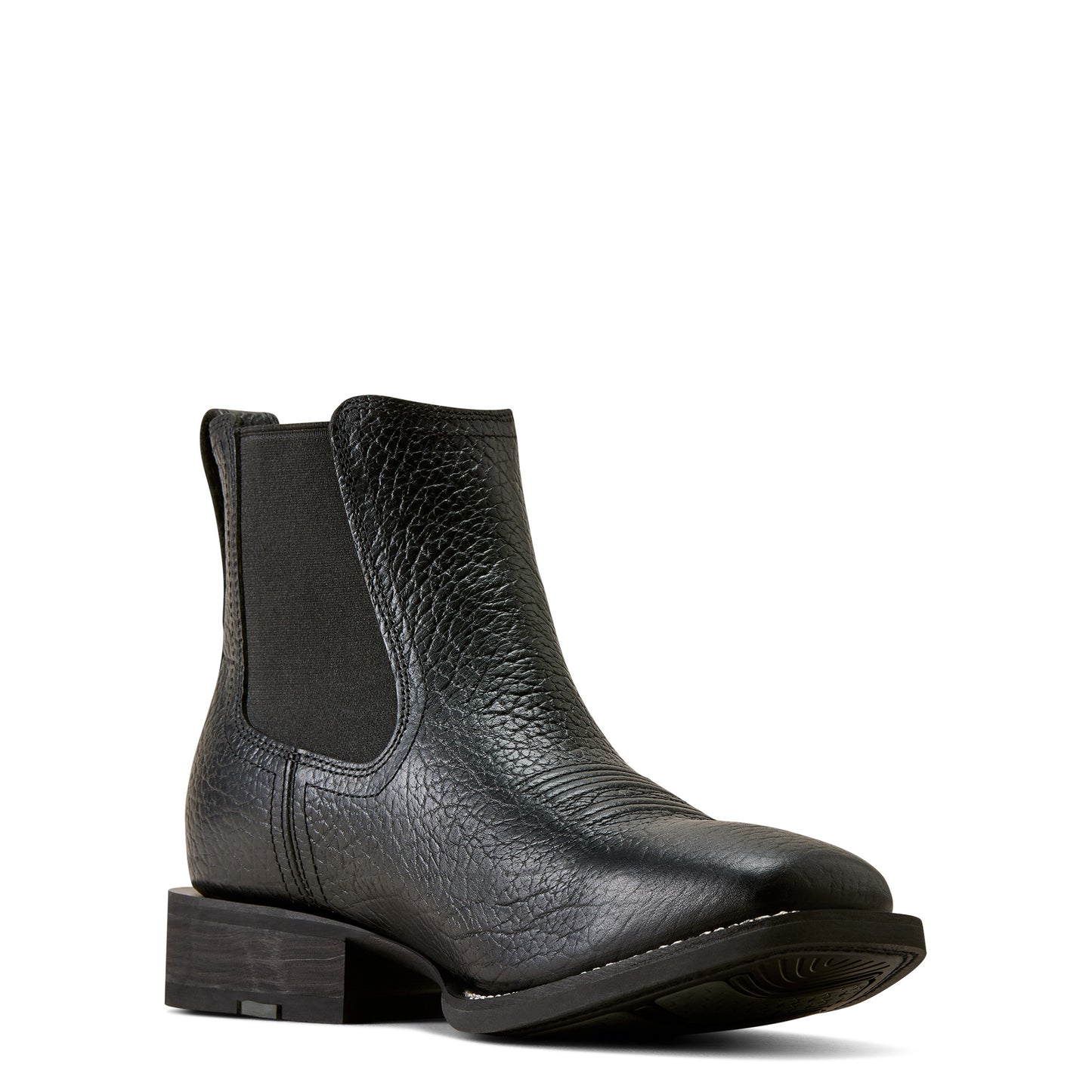 Ariat Men's Western Big Rig Wide Square Toe Chelsea Boot - Black Adobe