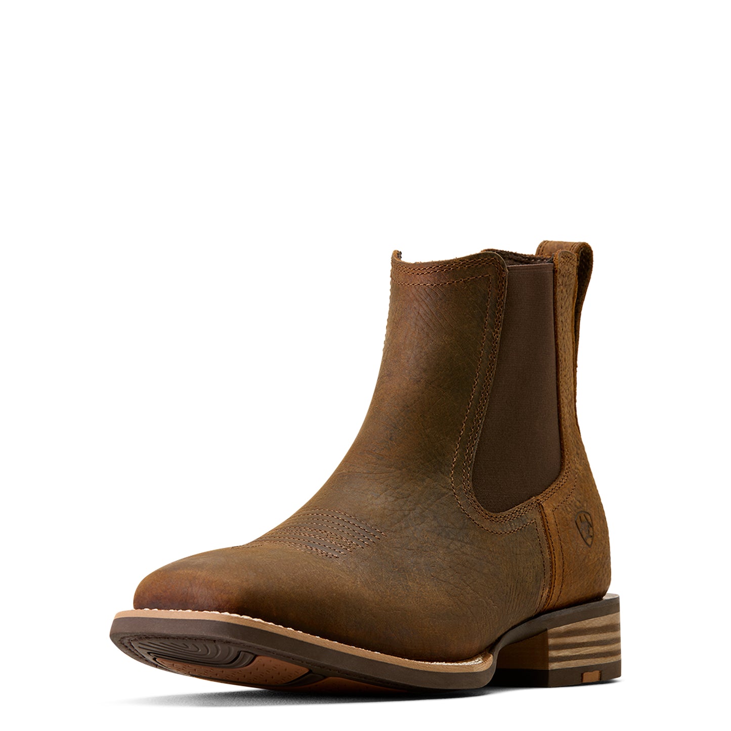 Ariat Men's Western Big Rig Wide Square Toe Chelsea Boot - Earth