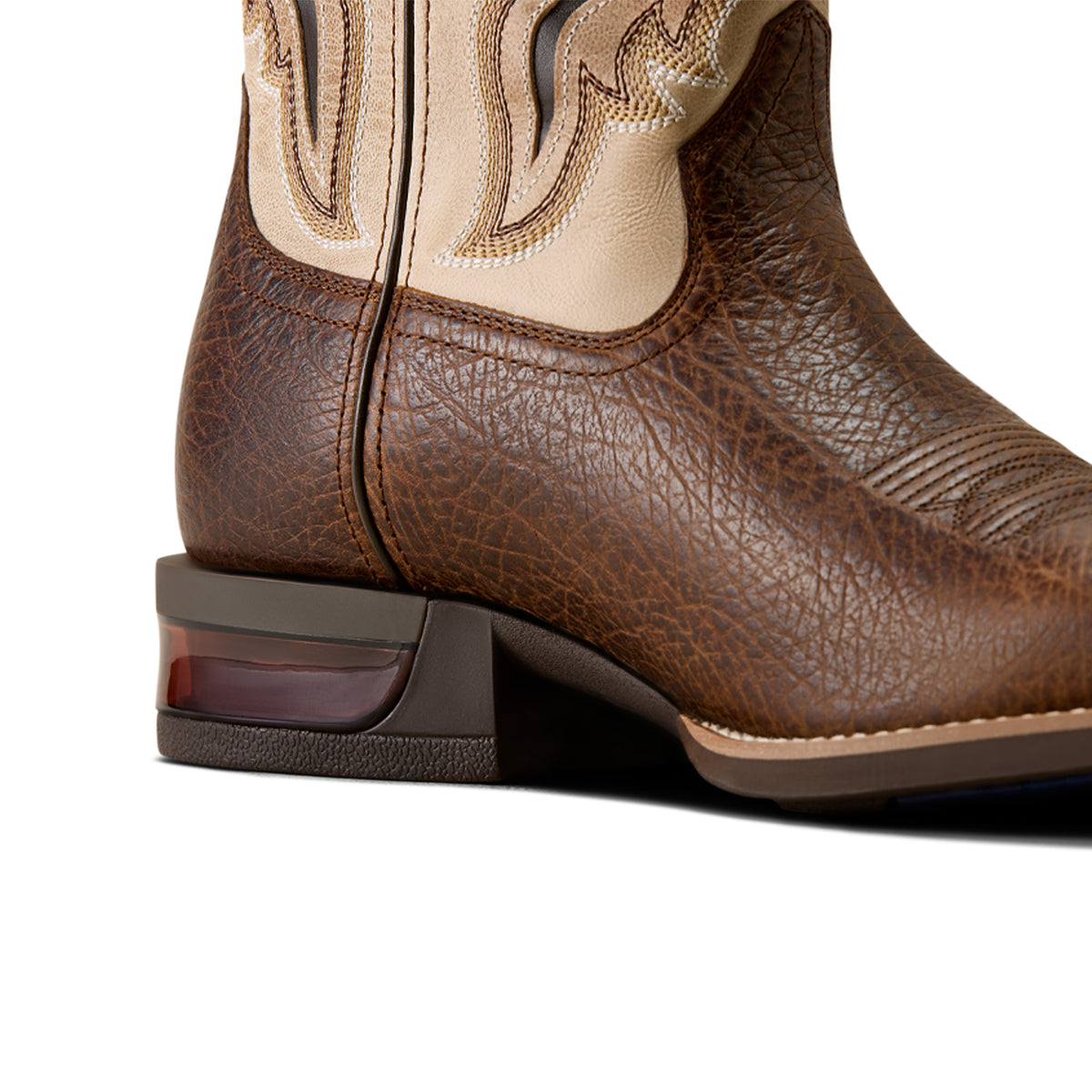 Ariat Men's Conquer Wide Square Toe Cowboy Boot - Amber Toffee/Smokey Taupe