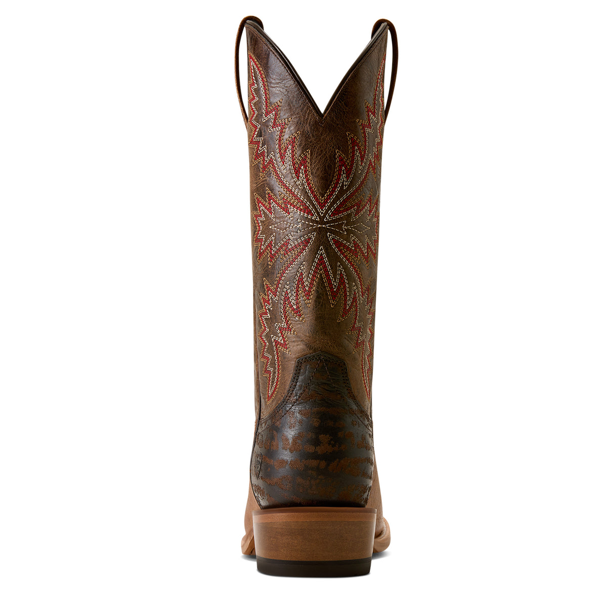 Ariat Men's Futurity Kingpin R Toe Cowboy Boot - Tan Tone/Chocolate Clay