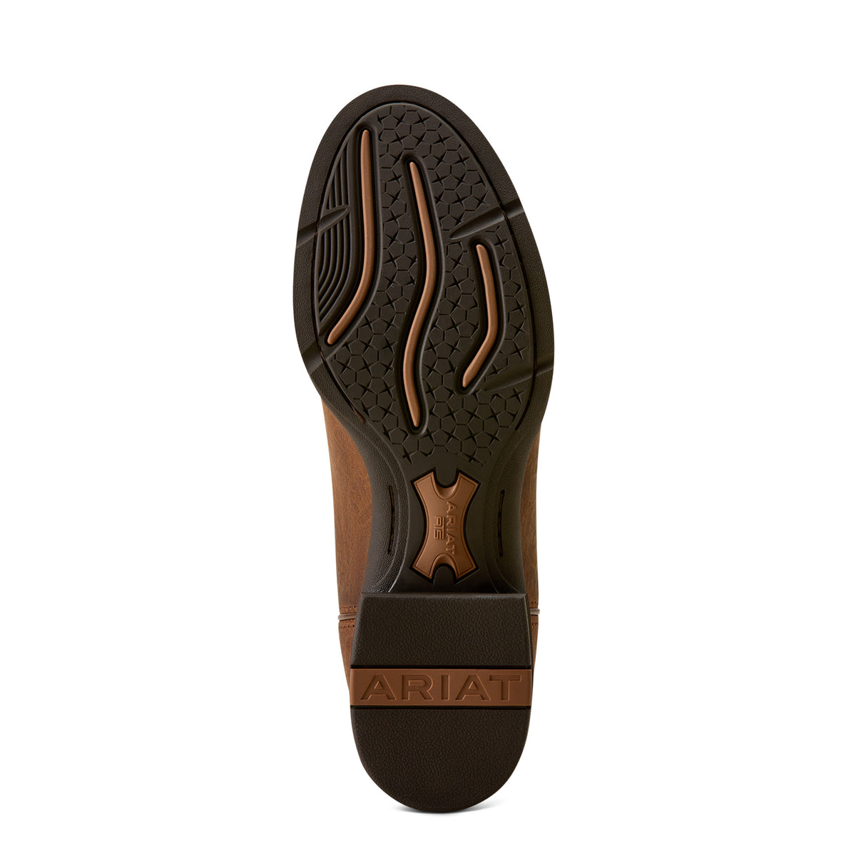 Ariat Men's Sport Stockman U Toe Cowboy Boot - Buff Tan/Voltage Green