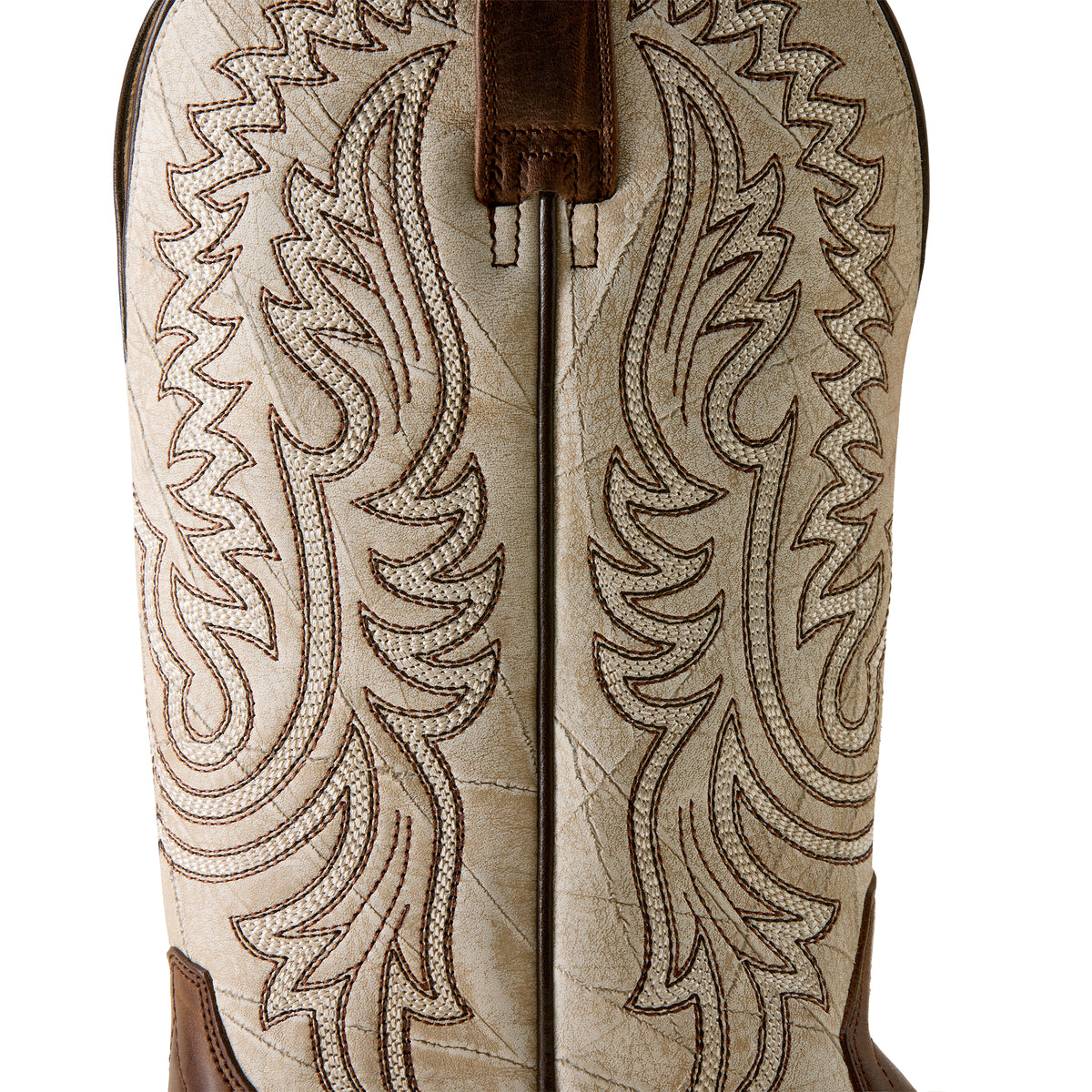 Ariat Men's Slatewood Wide Square Toe Cowboy Boot - Dark Whiskey/Shredded White