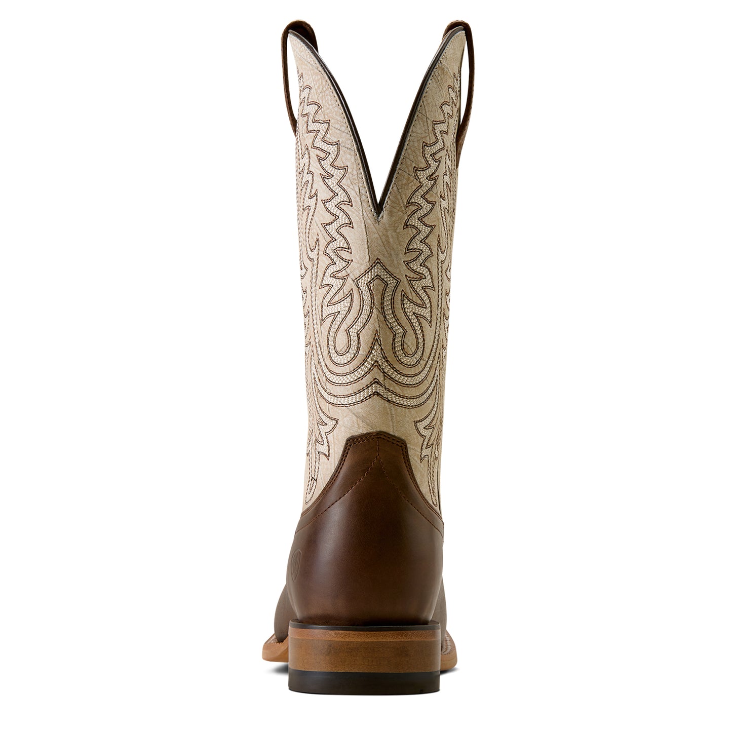 Ariat Men's Slatewood Wide Square Toe Cowboy Boot - Dark Whiskey/Shredded White