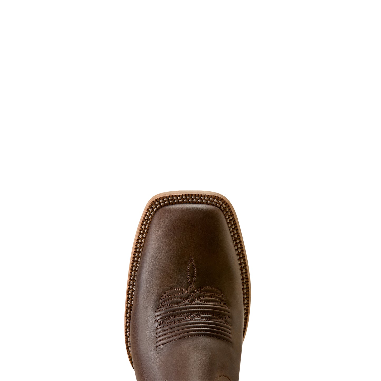 Ariat Men's Slatewood Wide Square Toe Cowboy Boot - Dark Whiskey/Shredded White