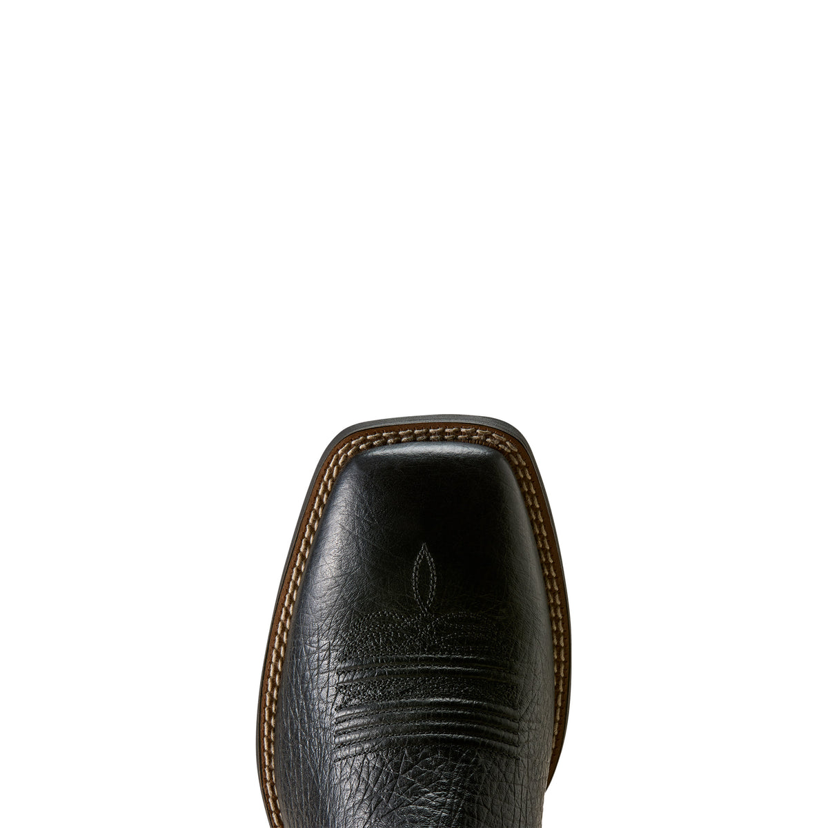 Ariat Men's Steadfast Wide Square Toe Cowboy Boot- Void Black Aged Peanut