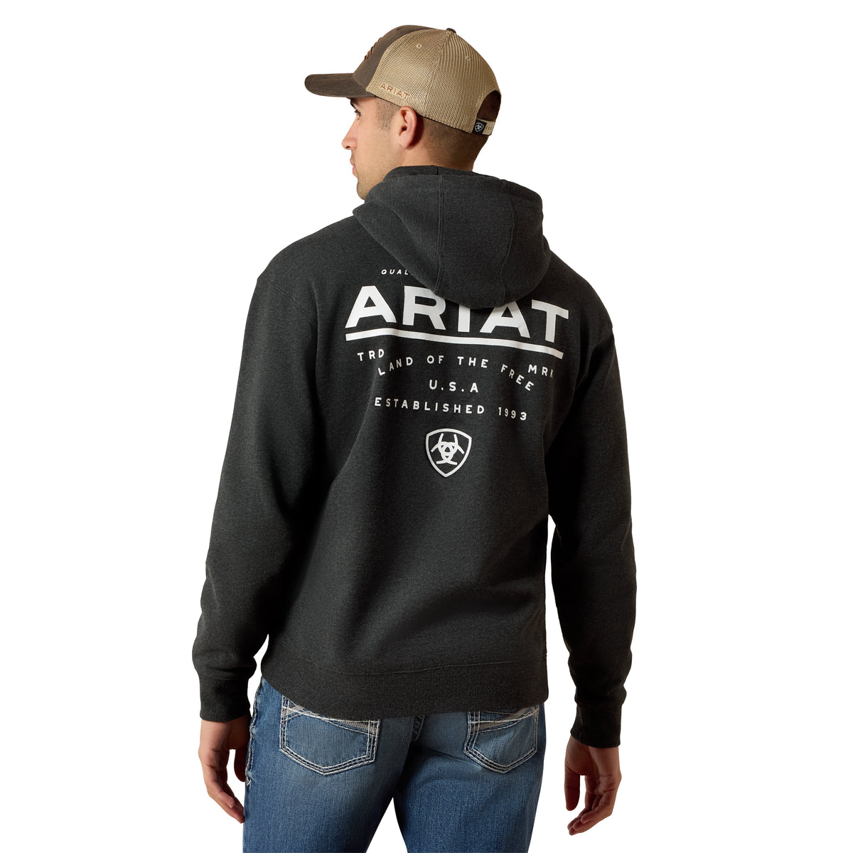 Ariat Men's Official Quality Hoodie - Odyssey Grey
