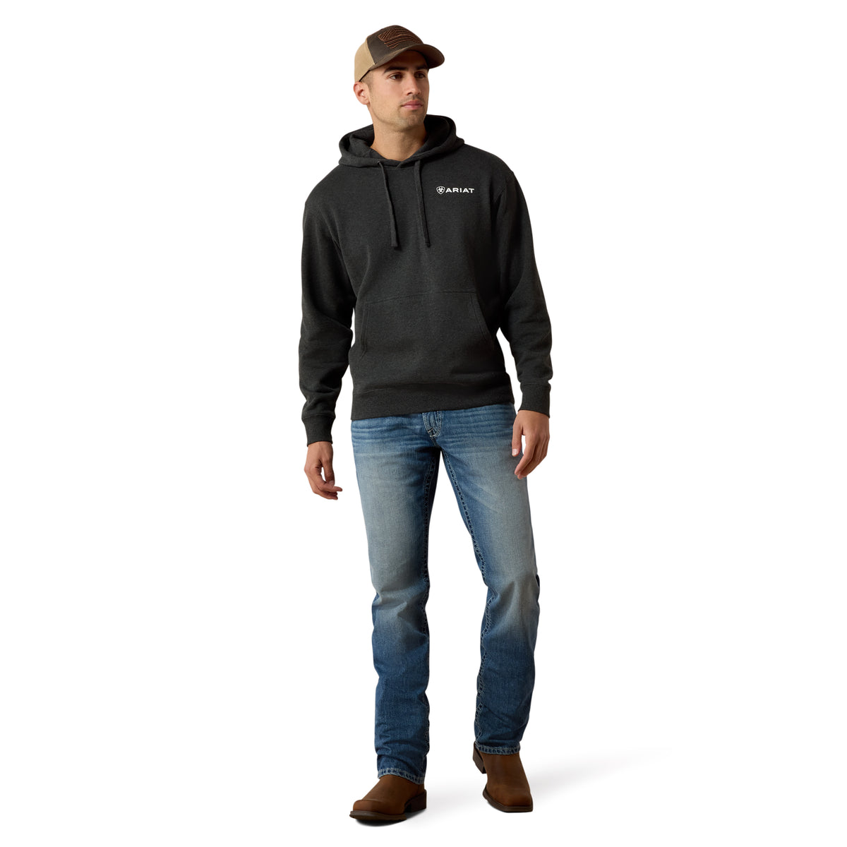 Ariat Men's Official Quality Hoodie - Odyssey Grey