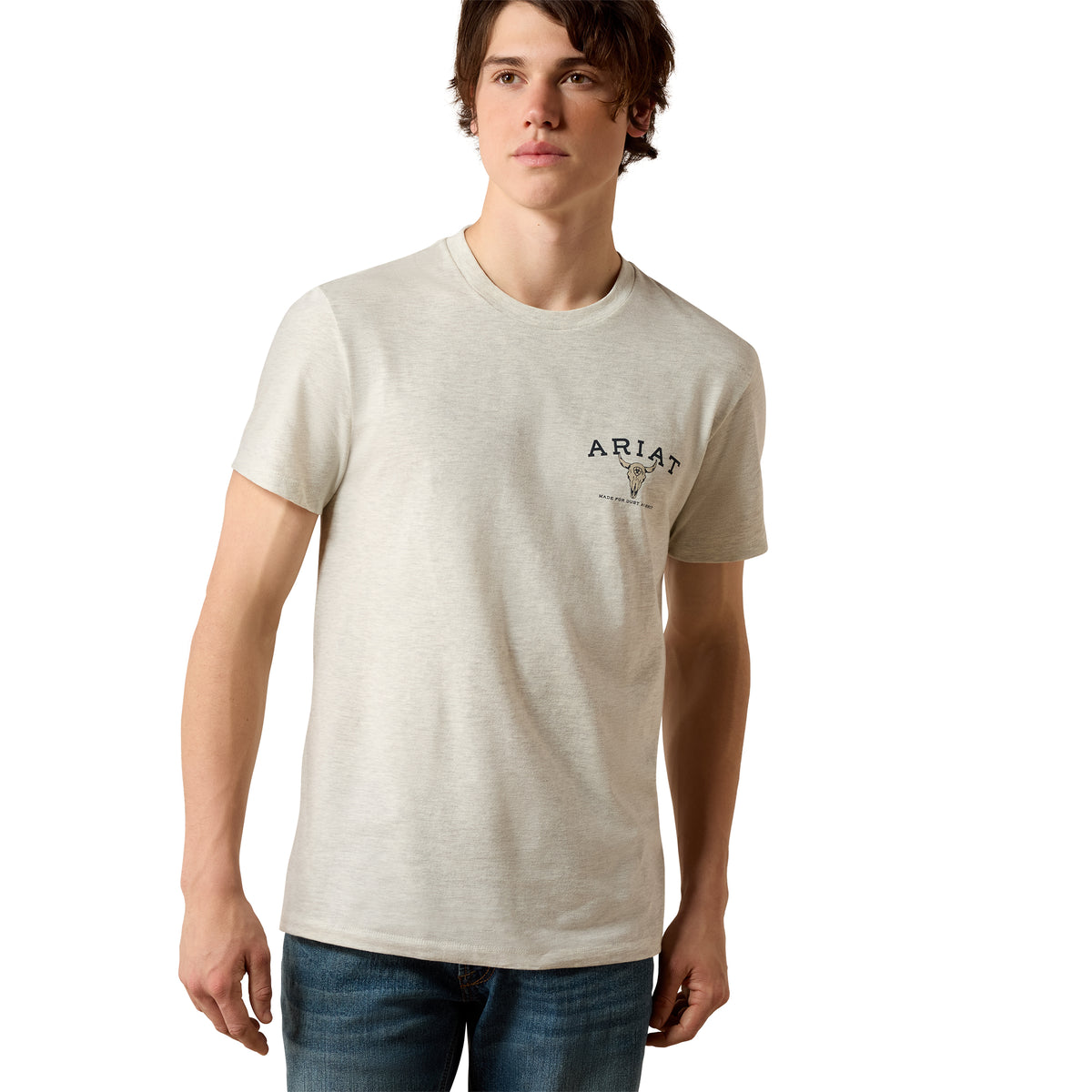 Ariat Men's Bandana Bandit T-Shirt - Oatmeal Heather