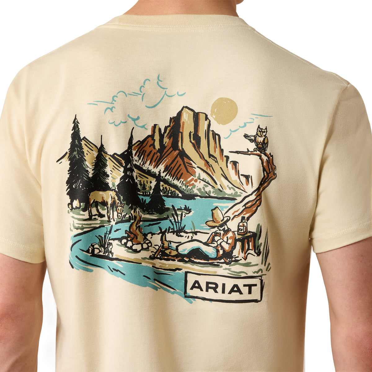 Ariat Men's Sleepy Canyon T-Shirt - Wood Ash