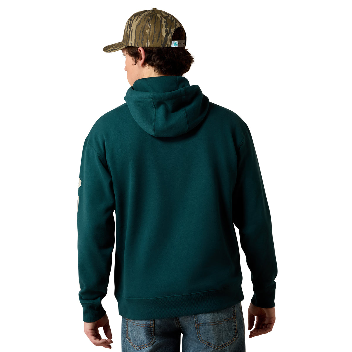 Ariat Men's Logo Hoodie - Sea Moss