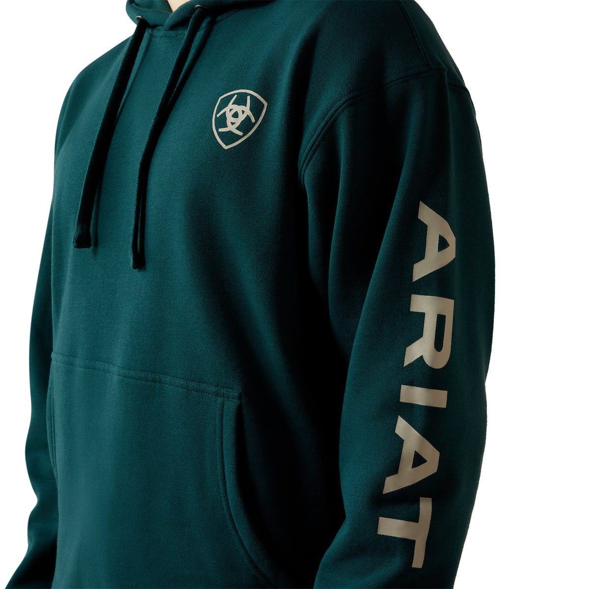 Ariat Men's Logo Hoodie - Sea Moss