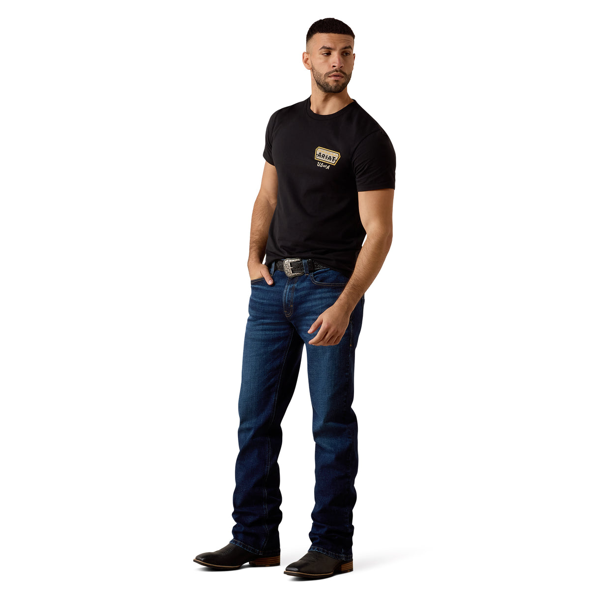 Ariat Men's Frontier Crafted T-Shirt - Black