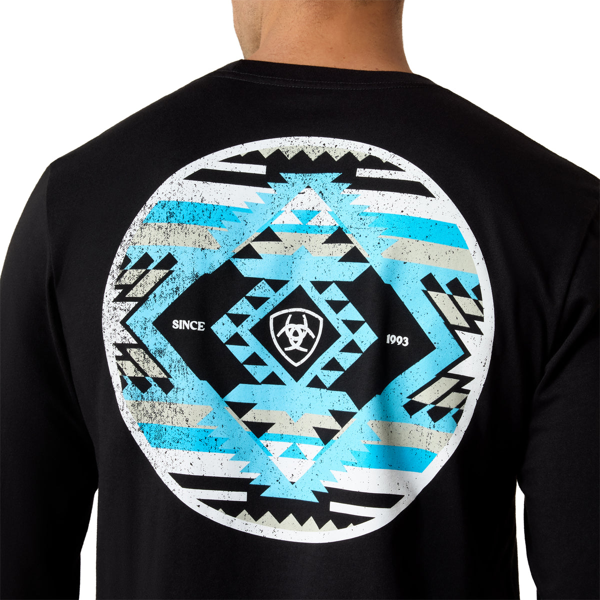 Ariat Men's Desert Wanderer Circle Long Sleeve T-Shirt - Black