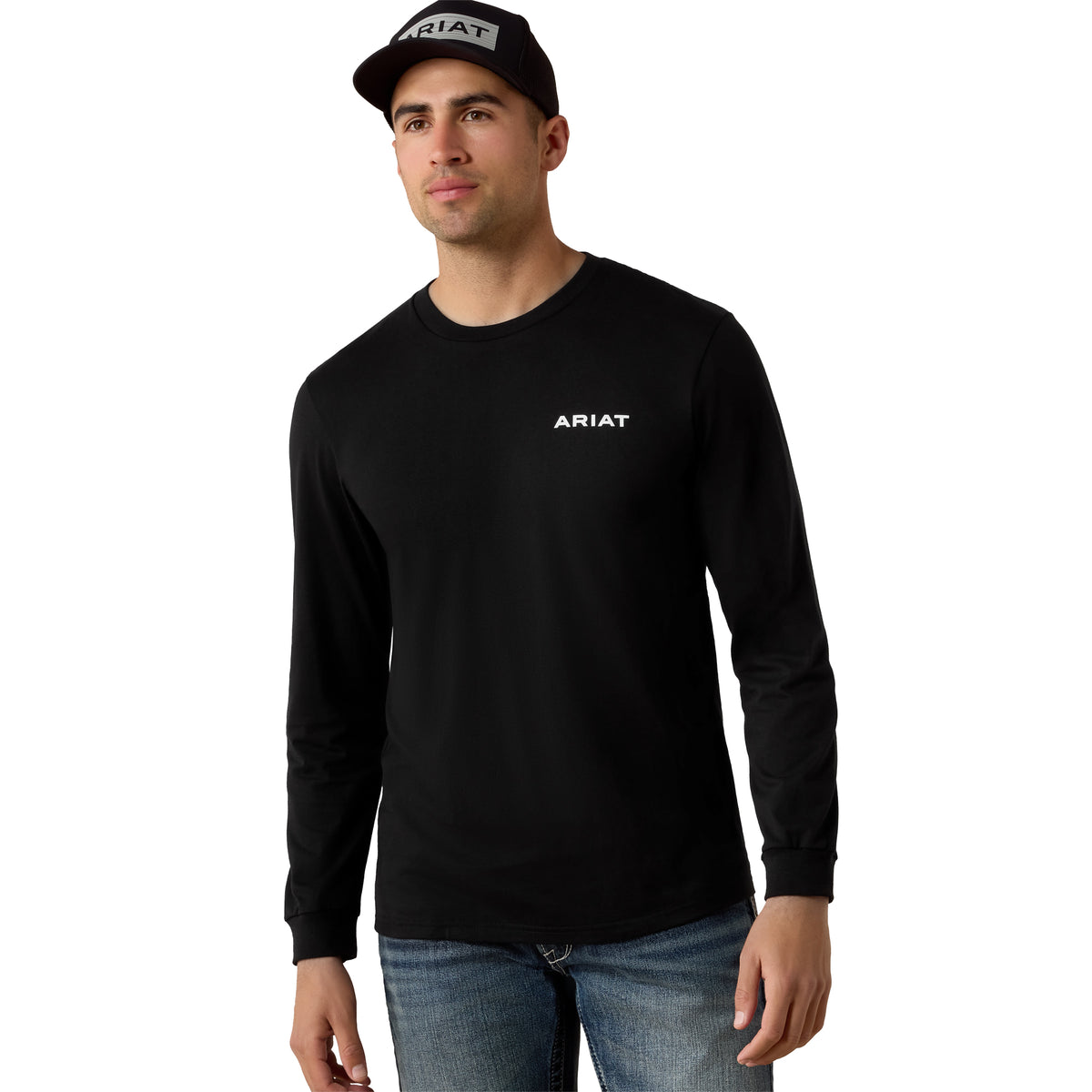 Ariat Men's Desert Wanderer Circle Long Sleeve T-Shirt - Black