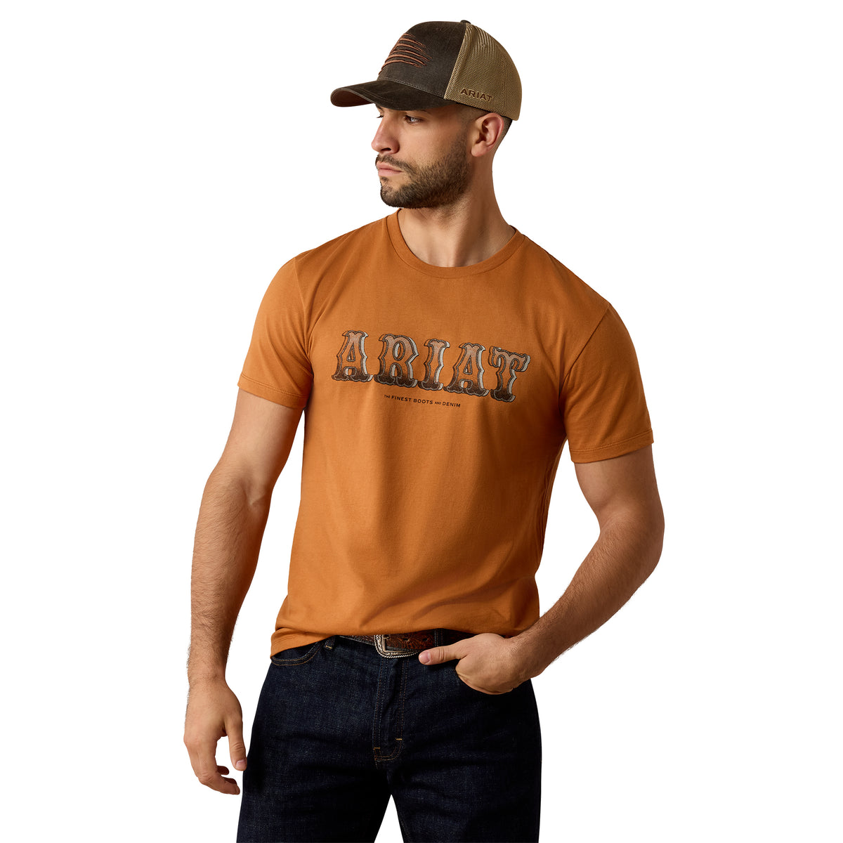 Ariat Men's Pitted Logo T-Shirt - Adobe