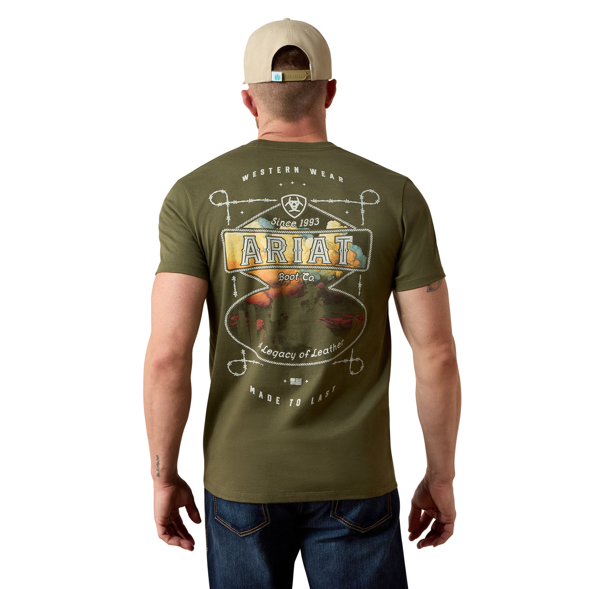 Ariat Men's Outlaw Heritage T-Shirt - Grape Leaf
