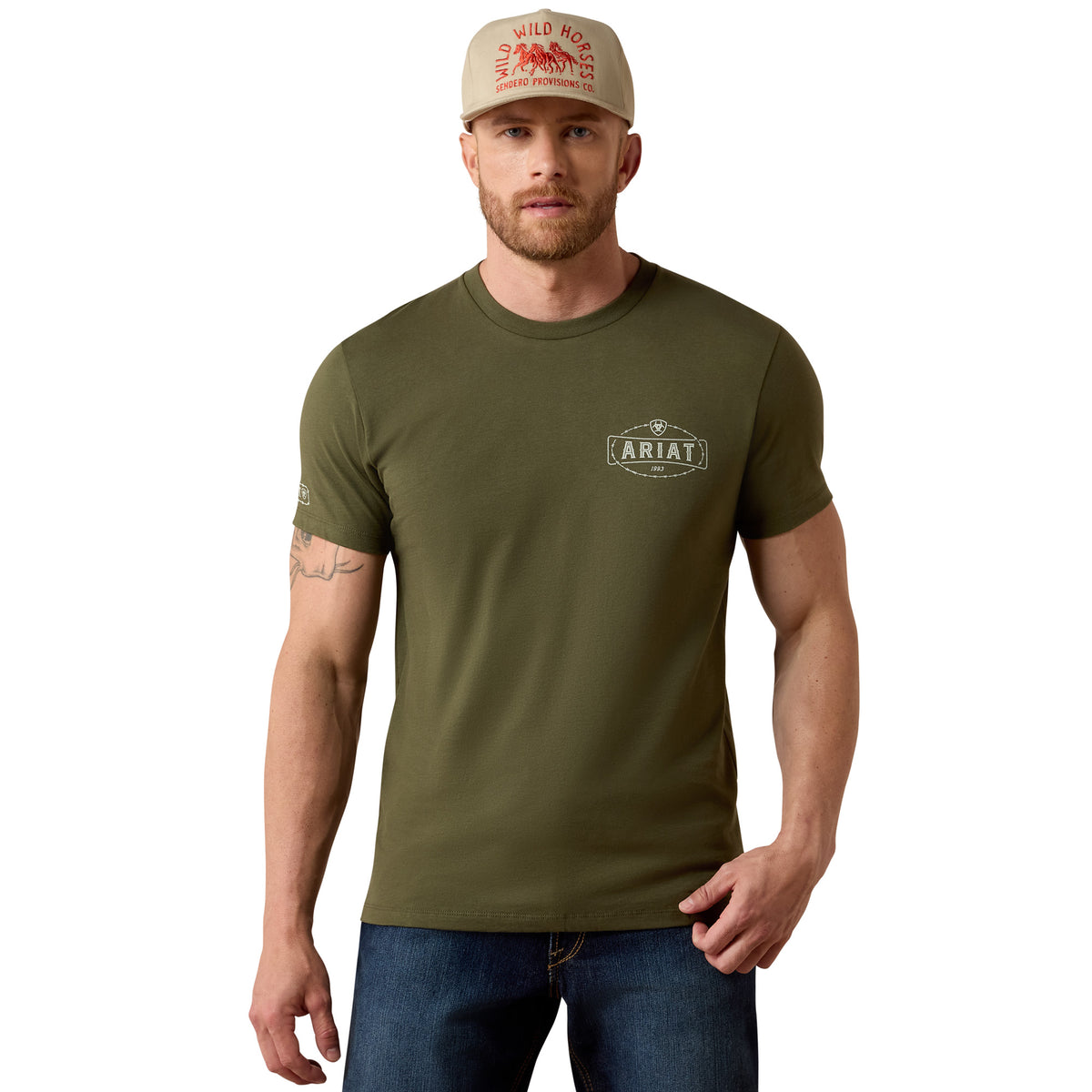 Ariat Men's Outlaw Heritage T-Shirt - Grape Leaf