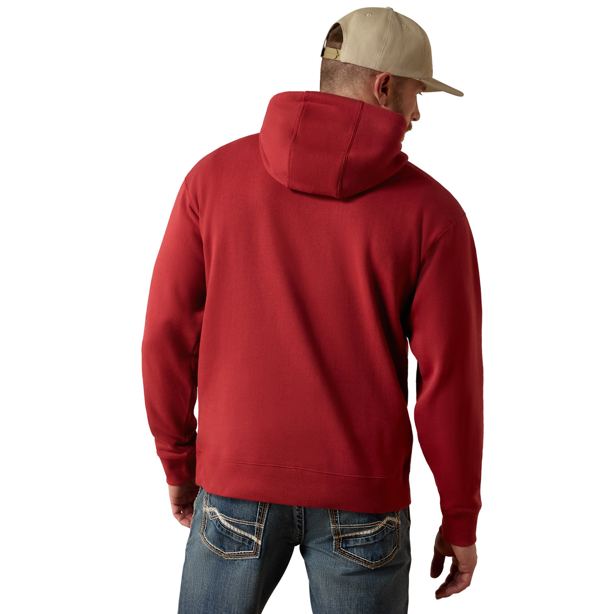 Ariat Men's Logo Hoodie - Brick Red