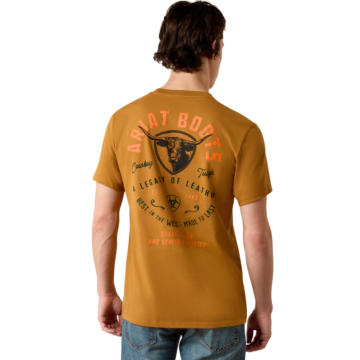 Ariat Men's Stampede Craft T-Shirt - Bone Brown