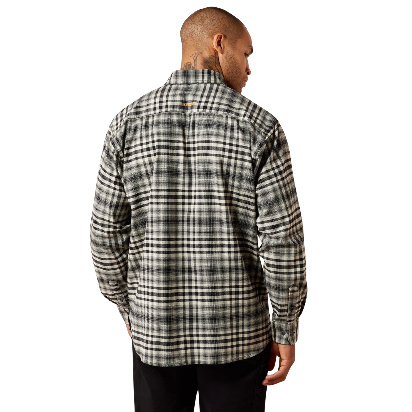 Ariat Men's Rebar Flannel DuraStretch Work Shirt - Pelican