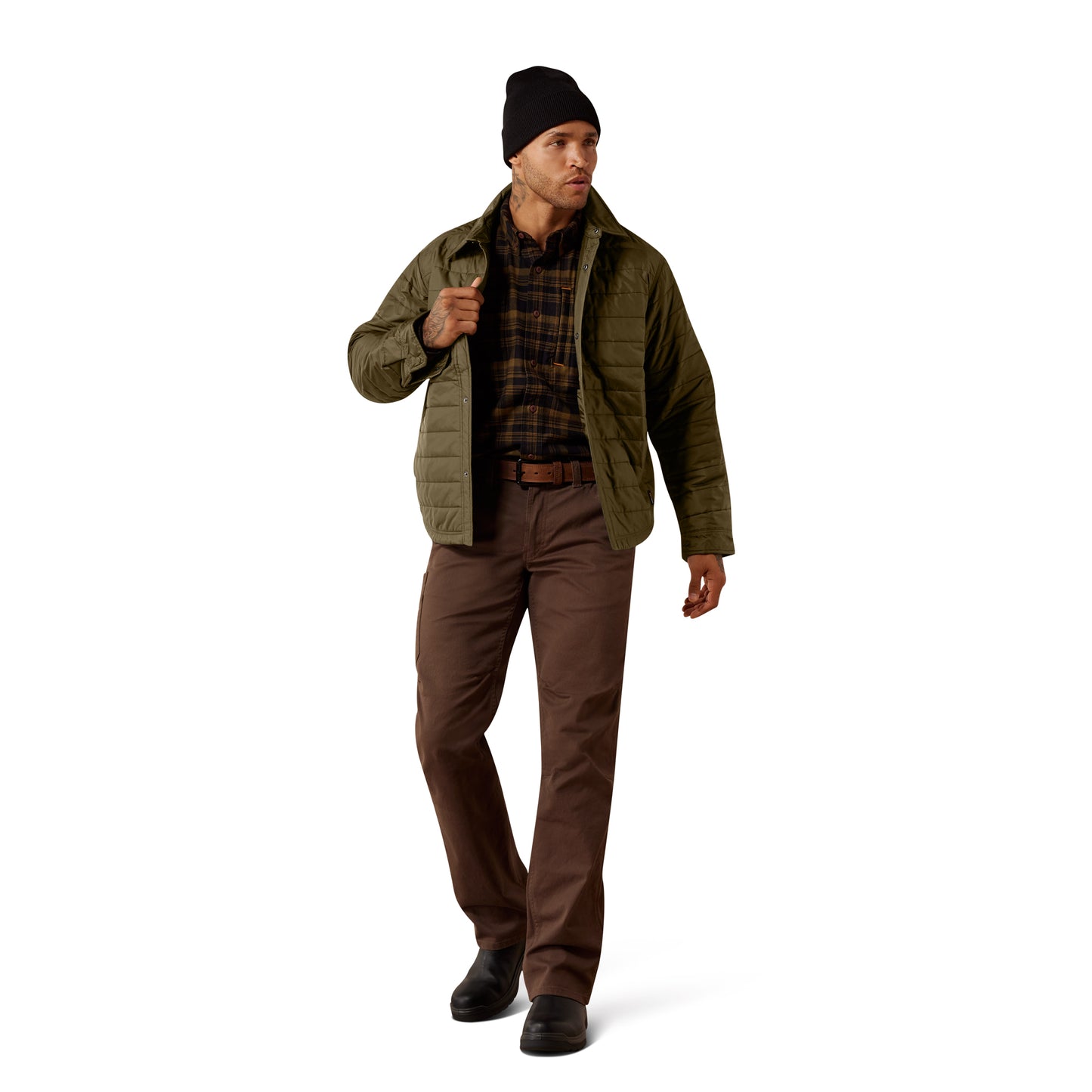 Ariat Men's Rebar CORDURA Ripstop Lightweight Insulated Shirt Jacket - Beetle