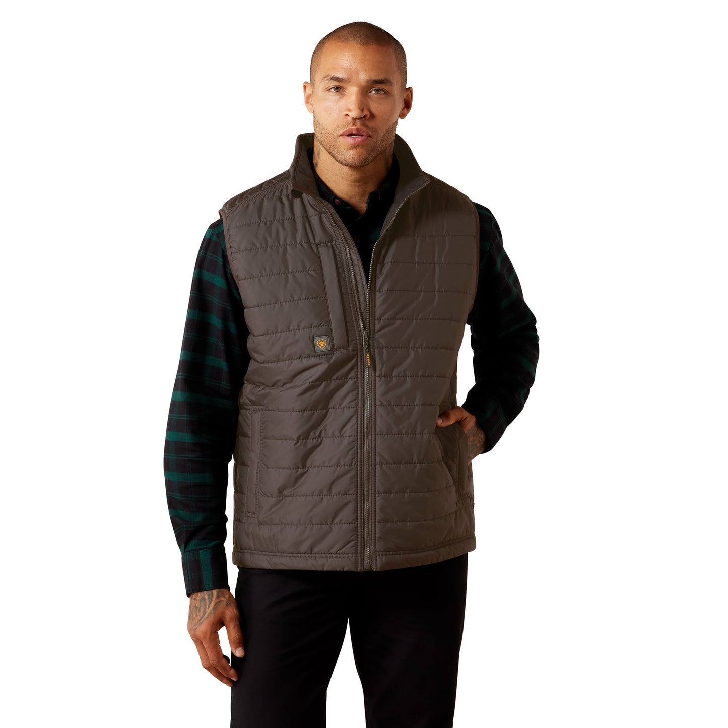 Ariat Men's Rebar CORDURA Ripstop Lightweight Insulated Vest - Caribou