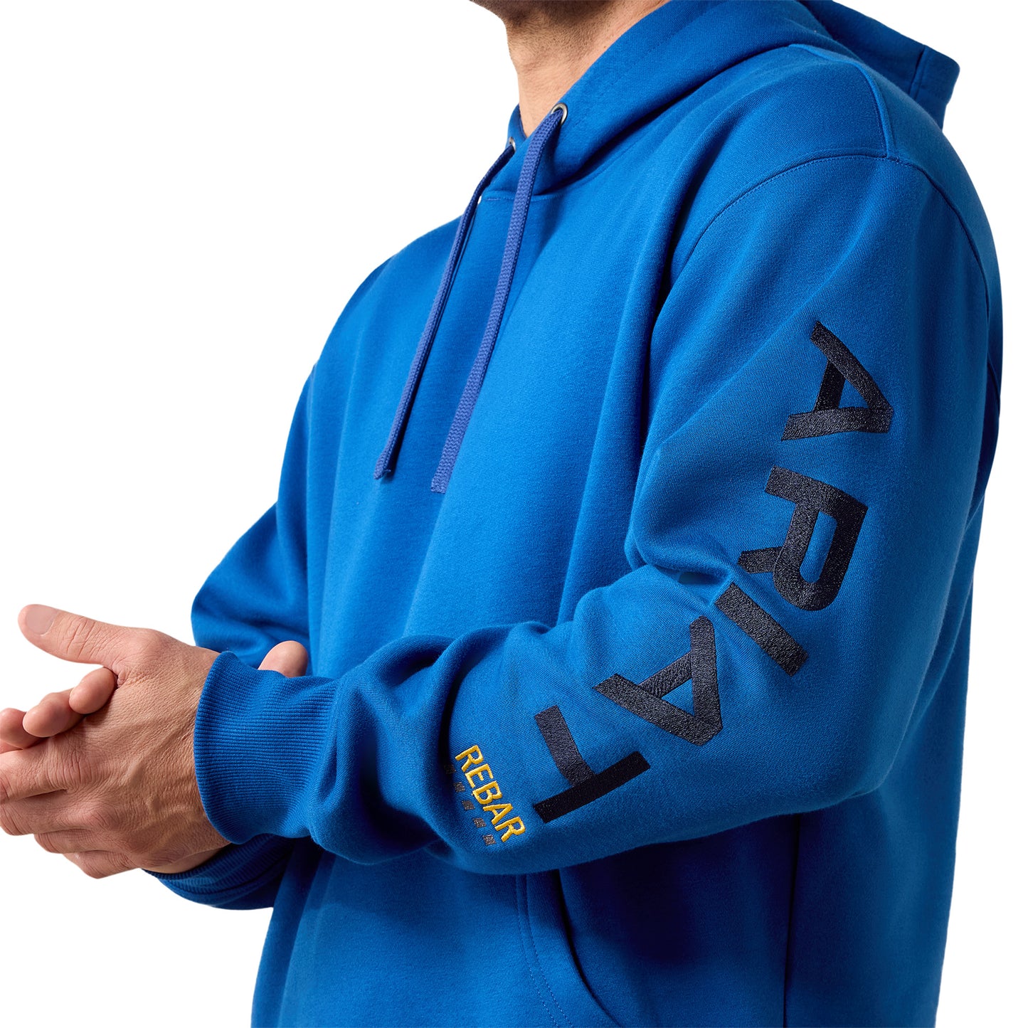 Ariat Men's Rebar Workman Graphic Hoodie - True Blue/Navy