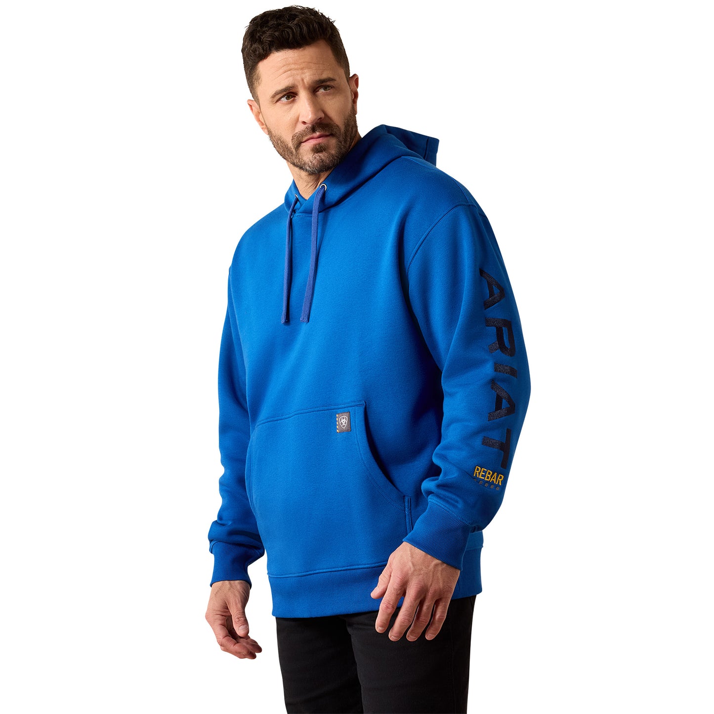 Ariat Men's Rebar Workman Graphic Hoodie - True Blue/Navy