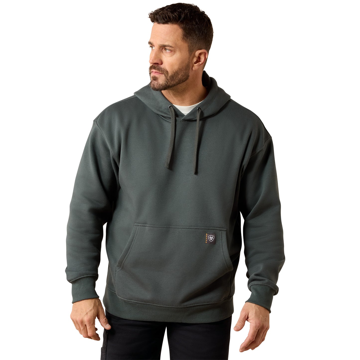 Ariat Men's Rebar Workman Bolt Hoodie - Steel Green
