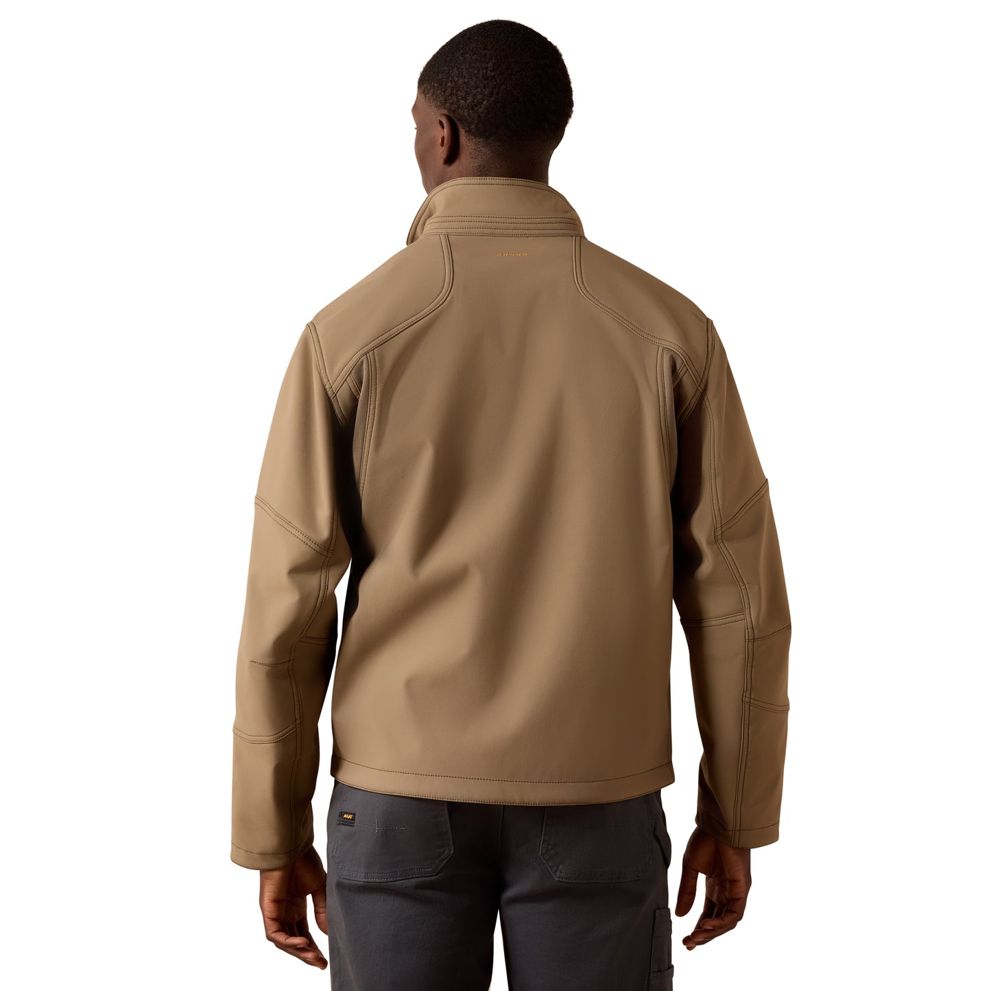 Ariat Men's Rebar Stretch Canvas Softshell Jacket - Caribou
