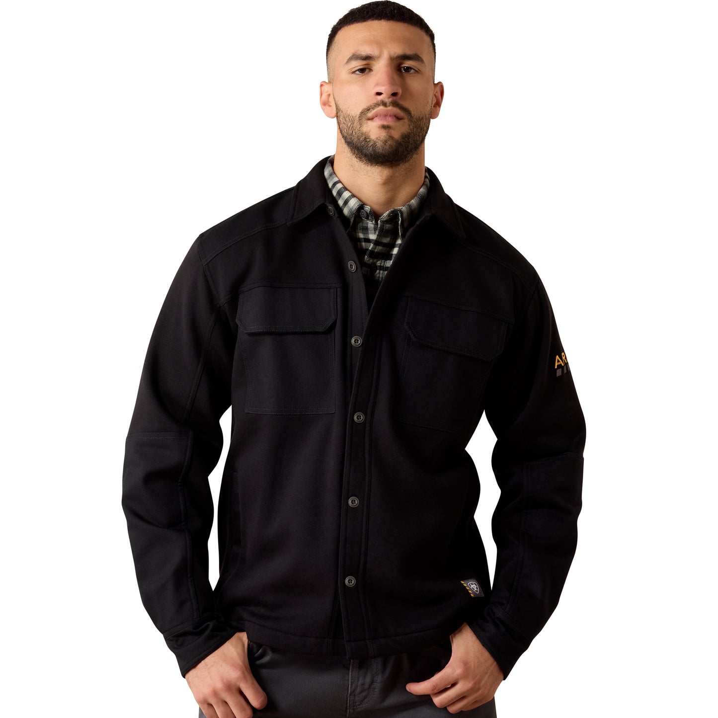 Ariat Men's Rebar Workman DuraCanvas Shirt Jacket - Black