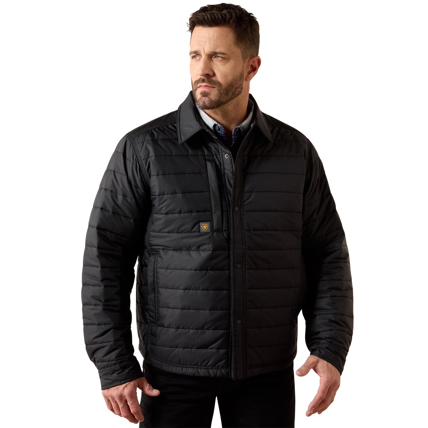 Ariat Men's Rebar CORDURA Ripstop Lightweight Insulated Shirt Jacket - Black