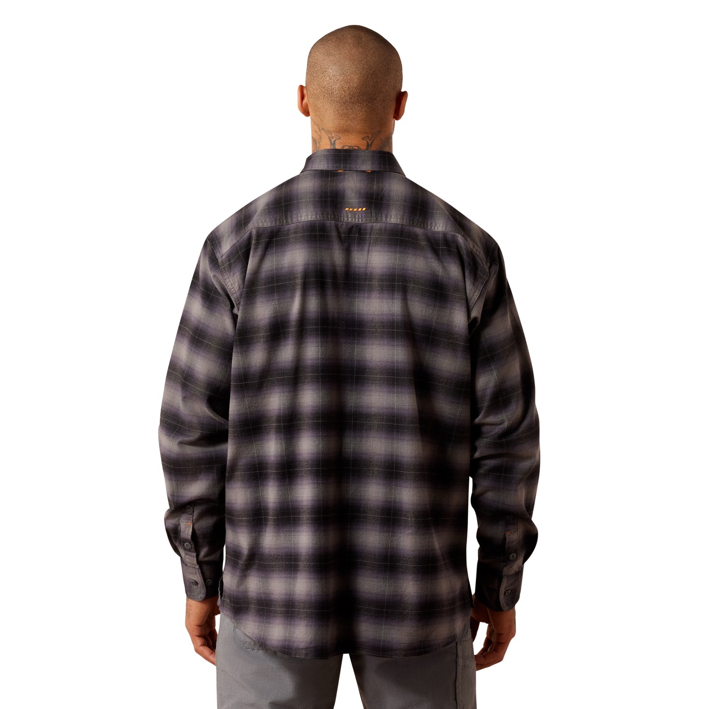 Ariat Men's Rebar Flannel DuraStretch Work Shirt - Black