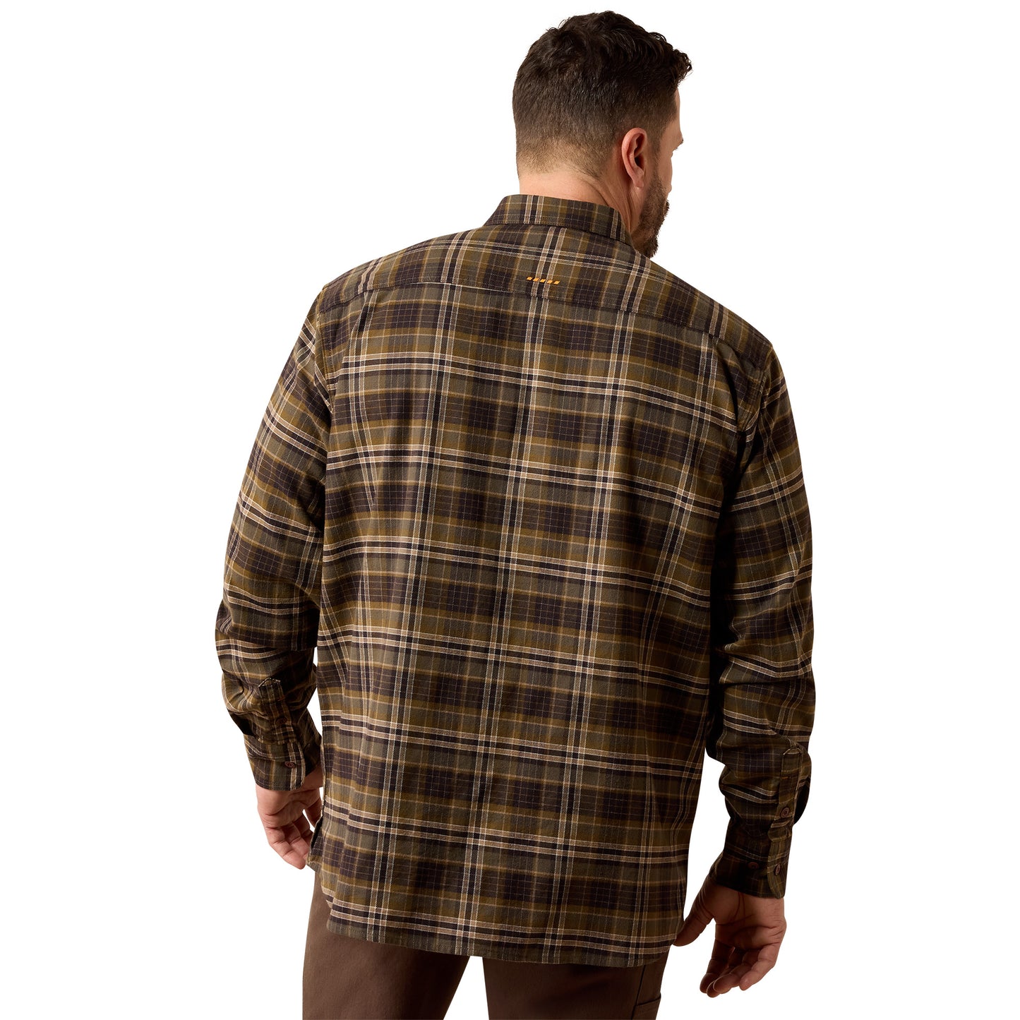 Ariat Men's Rebar Flannel DuraStretch Work Shirt - Earth