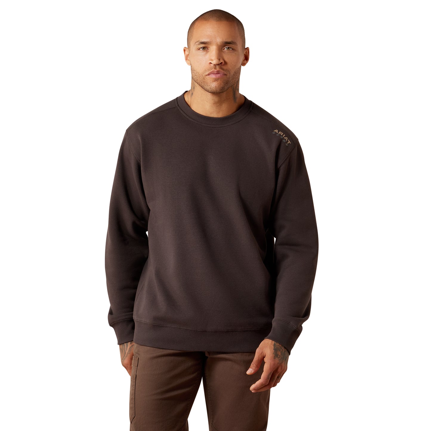 Ariat Men's Rebar Lightweight Sweatshirt - Licorice