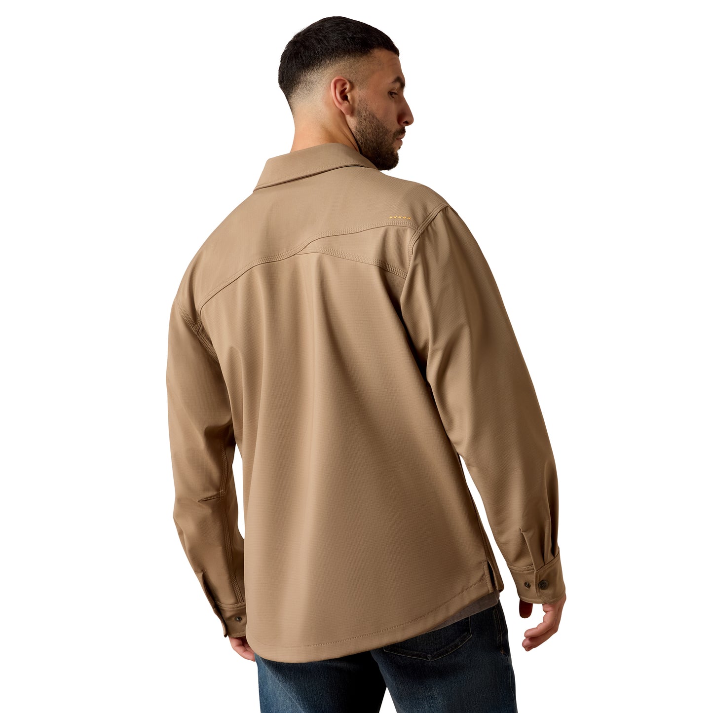 Ariat Men's Rebar DuraStretch Utility Softshell Shirt Jacket - Caribou