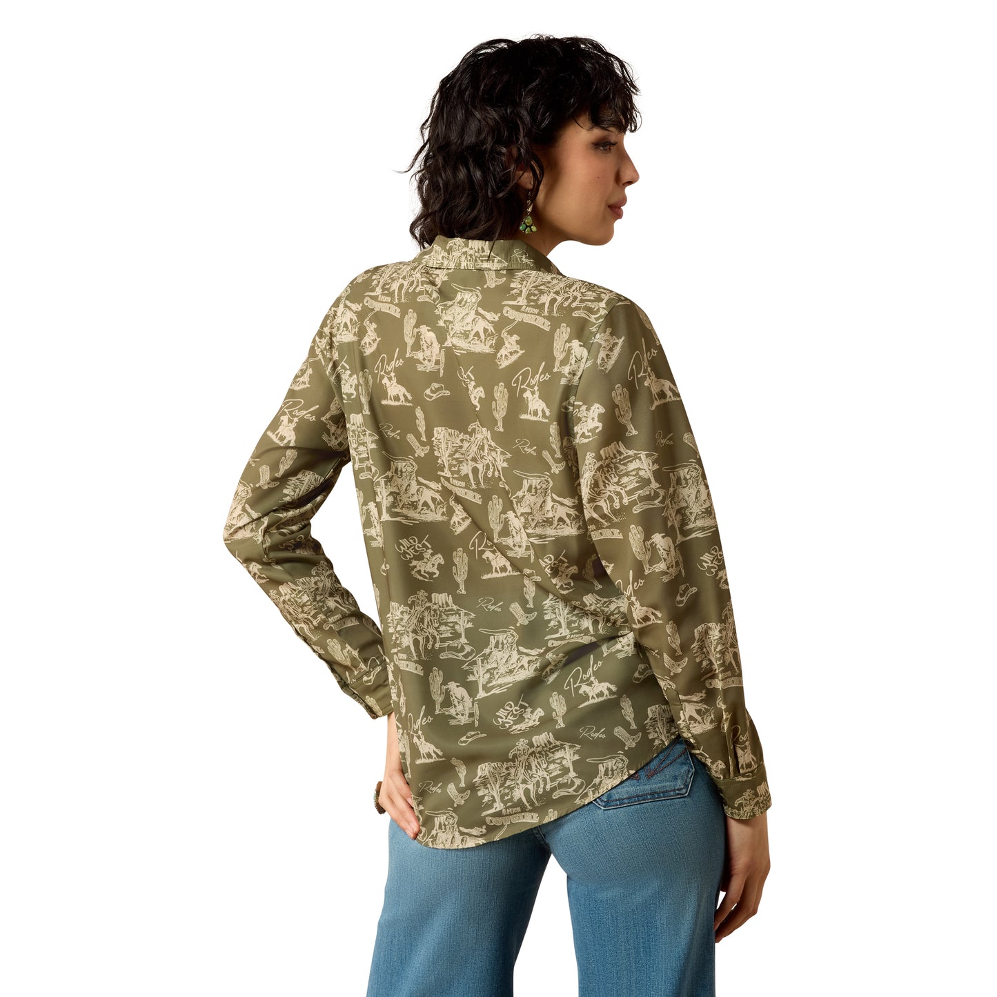 Ariat Women's Homestyle Shirt - Moss Green