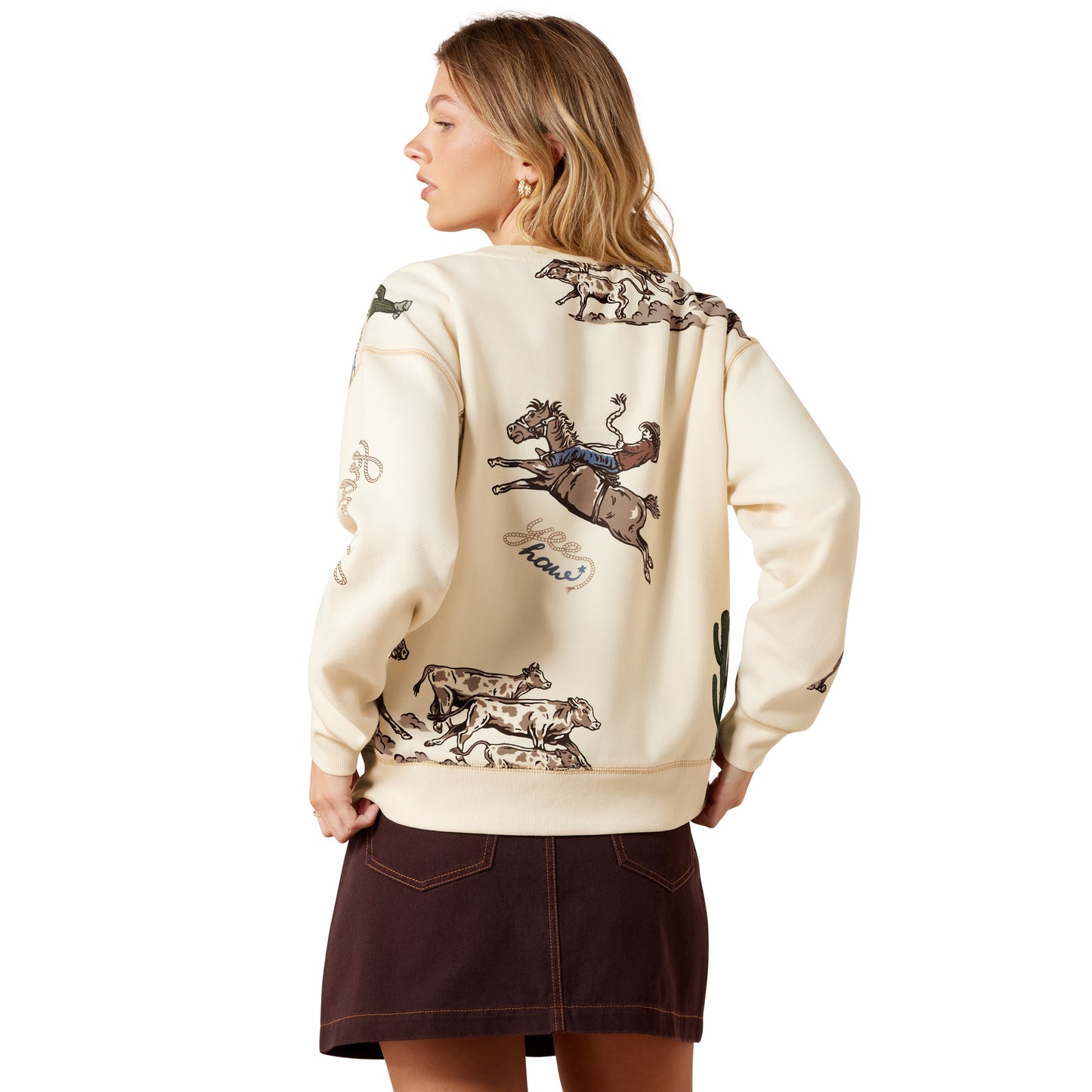 Ariat Women's Rancher Sweatshirt - Parchment